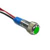 Metal Indicator Light, AC 24V Waterproof Panel Mount Signal Lamp 8mm, Car Boat Pilot Indicators with Wire 15cm 1pcs Green view 1