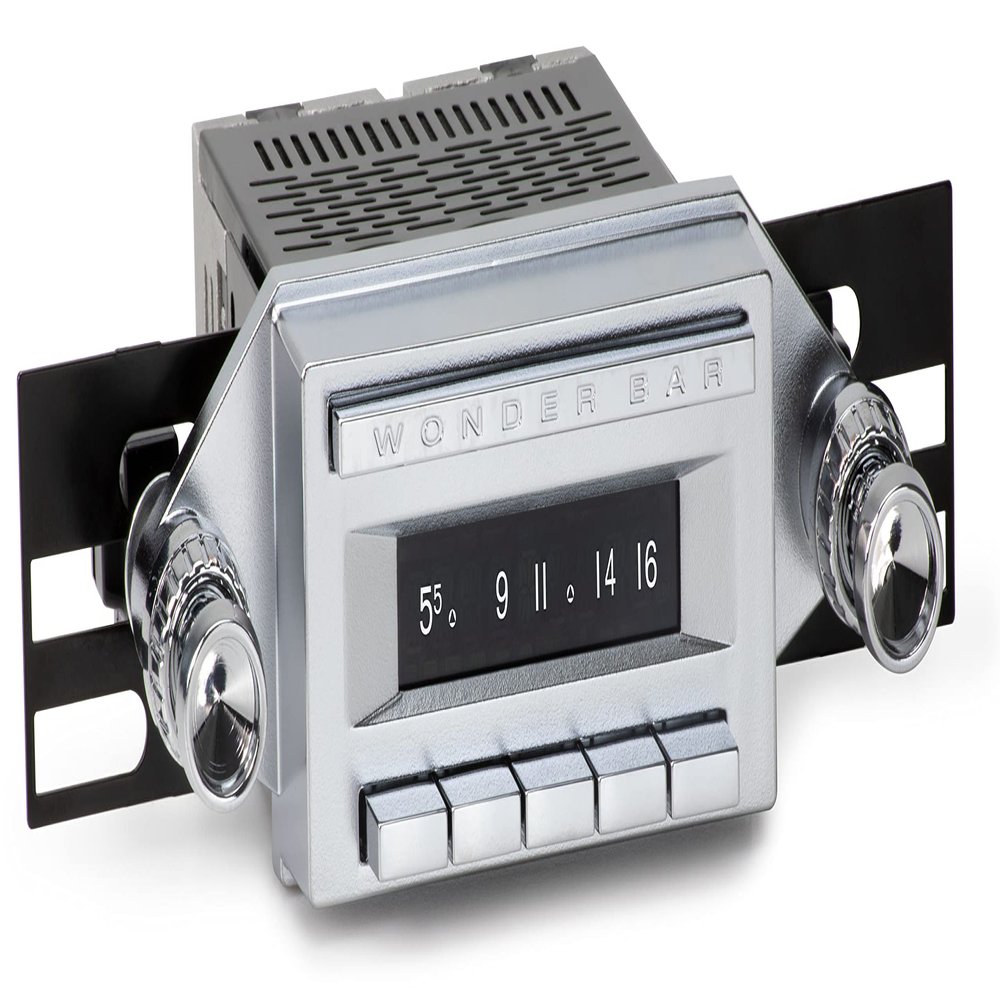 Wonder Bar 3 Radio Motor 2 with Vintage Overlay (Chrome Plastic Knobs 04P-74P)