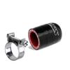 HPS RSCC-025-BLK 1/4" Black Silicone Coolant Cap+Clamp (coolant/water/air. turbo bypass valve/vacuum/throttle body water port/heater core/fix leak) view 1