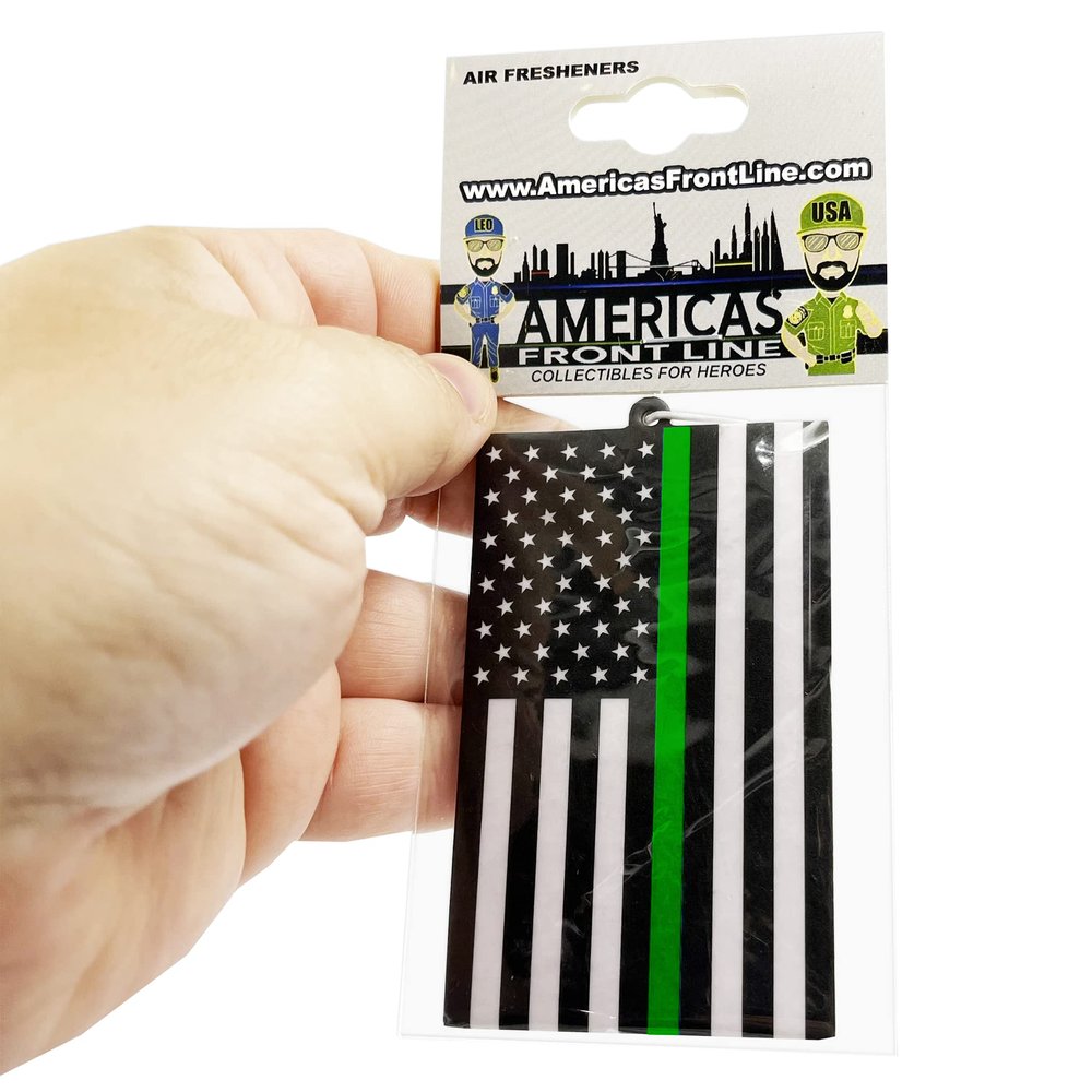 LEO Challenge Coins EL9-011 Border Patrol CBP Marines Army BPA Honor First Responder Police Thin Green Line Flag Air Freshener Car Home Office Deputy Sheriff