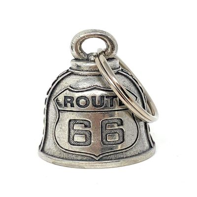 Bravo Bells Route 66 Bell - Biker Bell Accessory or Key Chain for Good Luck on The Road
