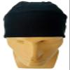 Black Bandana Head Wrap, Stretchy Cotton Motorcycle Helmet Liner Biker Skull Cap Do Rag Cycling Hat view 2