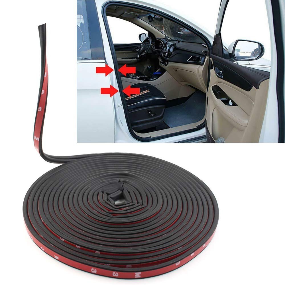 Three T Universal Car Door Edge Seal Belt Weather Striping Cover Trims for Car, Truck, SUV, 8 Meter 26.2 FT