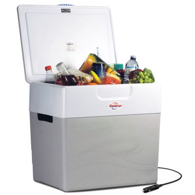 Koolatron 12V Iceless Cooler & Warmer Portable 52 qt Electric Cooler/Nevera Porttil Elctrica for Car Truck Camper Boat Hard Sided Mini Fridge for Camping Picnic Travel Lunch Food Drinks Office