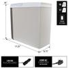 Koolatron 12V Iceless Cooler & Warmer Portable 18 qt Electric Cooler/Nevera Porttil Elctrica for Car Truck Camper Boat Hard Sided Mini Fridge for Camping Picnic Travel Lunch Food Drinks Office view 4