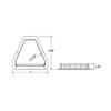 C2W Black RV, ATV, Cycle, Truck, Cargo and Work Trailer Side Air Vents, Replacement Part view 2