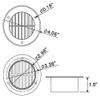 C2W Black RV, ATV, Cycle, Truck, Cargo and Work Trailer Side Air Vents, Replacement Part view 4