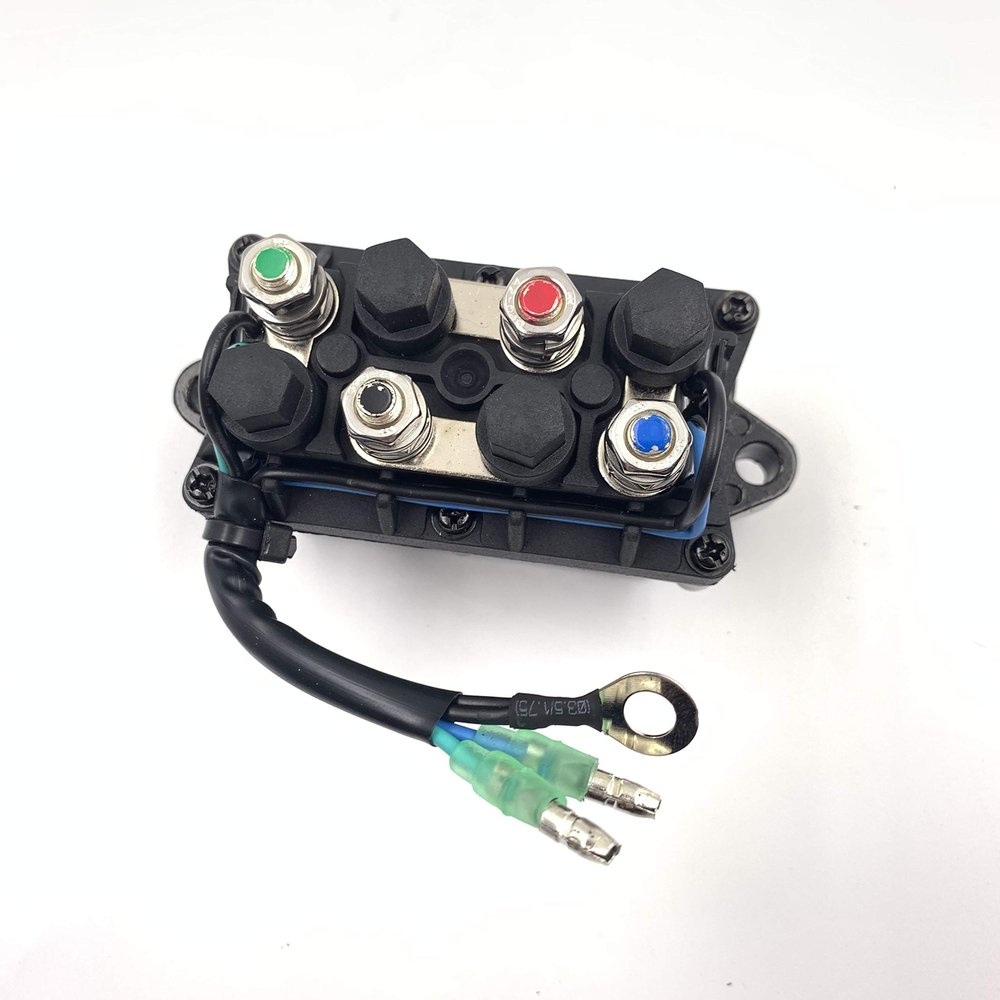 Ubrand Trim Relay Boat Motor Power 12V for Yamaha Outboard 30HP-90HP Replacement 6H1-81950-00 6H181950000 6H1-81950-01 6H1819500100