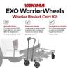 Yakima EXO WarriorWheels Sturdy Heavy Duty Cargo Basket Cart Kit Connects to the EXO GearWarrior Roll up to 110 Pounds with Easy to Grab Handle, Black view 3