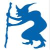 Sorcerer Witch Wizard y1243 Vinyl Sticker Decals (Pack of 2) for Car Window Laptop Phone Tablet (12" x 7.6", Blue) view 1