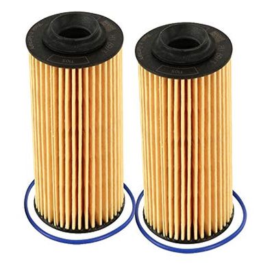 Pair Set 2 Mann Oil Filter Kits for Cadillac ATS CTS Chevy GMC Saab Oldsmobile