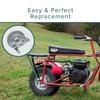 AlveyTech Brake Assembly for Coleman CT200U Trail Mini Bikes - Replacement Brakes for Coleman Mini Bikes, Drum Brake Parts Kit Includes 105mm Brake Shoe Set and Springs view 2