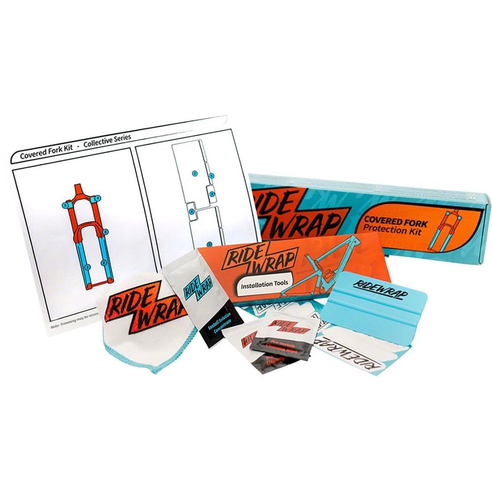 RideWrap Covered Fork Kit Gloss Clear - RW-CC-RT-G1-911