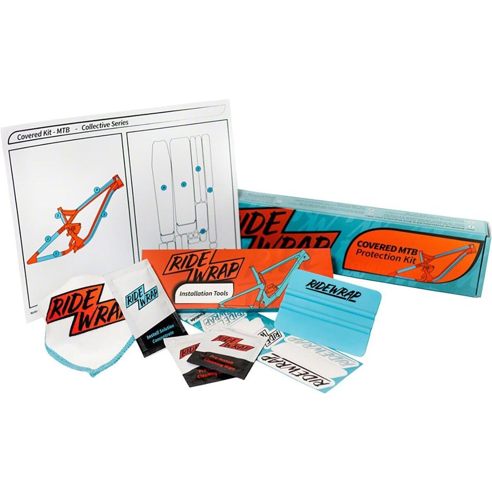 RideWrap Covered MTB Hardtail Kit Matte Clear - RW-CC-RT-M1-922