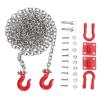 Yosoo Health Gear RC Chains, RC Trailer 1/10 Scale, RC Crawler Accessories, RC Tow Hooks Set, Trailer for RC Crawler Parts, U Shaped Tow Hook Trailer Chain Assemble Parts for RC Climbing view 1