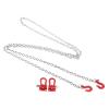 Yosoo Health Gear RC Chains, RC Trailer 1/10 Scale, RC Crawler Accessories, RC Tow Hooks Set, Trailer for RC Crawler Parts, U Shaped Tow Hook Trailer Chain Assemble Parts for RC Climbing view 3