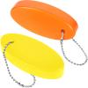 Boao 2 Pcs Floating Keychain for Boat Keys Oval Shaped Floating Key Ring Pendant for Boating Fishing Sailing Outdoor Sports(Orange and Yellow,2 Pieces) view 1