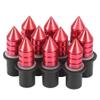 F FIERCE CYCLE 10pcs 5mm Motorcycle CNC Aluminum Alloy Windshield Bolts Screw Nuts Red view 1