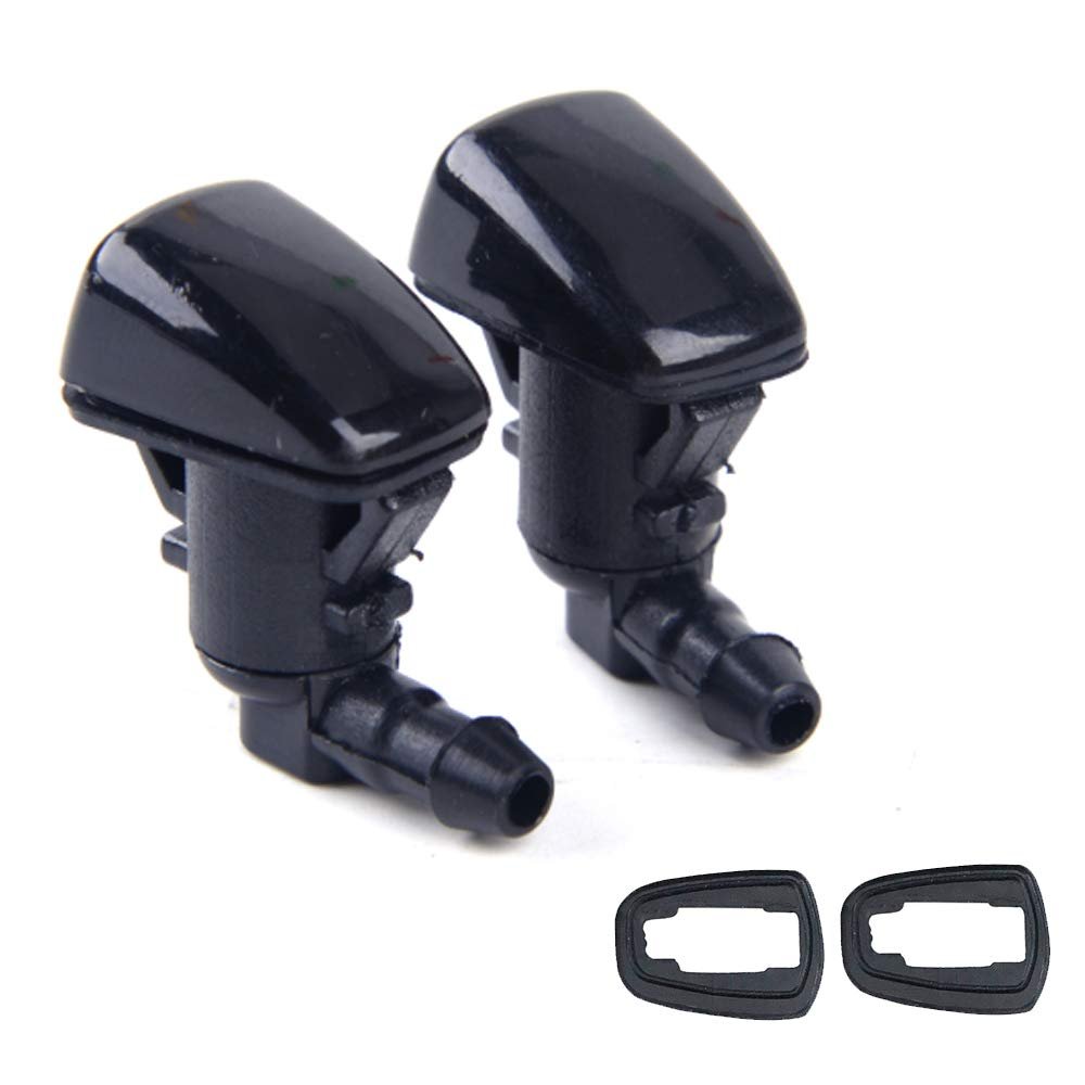 2 Pcs Front Windshield Washer Wiper Nozzle Spray Jet fits for Ford 2008 2009 2010 F250 F350 F450 F550 Fits Ford Fiesta 2011-2015 OEM number 7C3Z17603A BC3Z17603A BE8Z-17603-A 7C3Z-17603-A