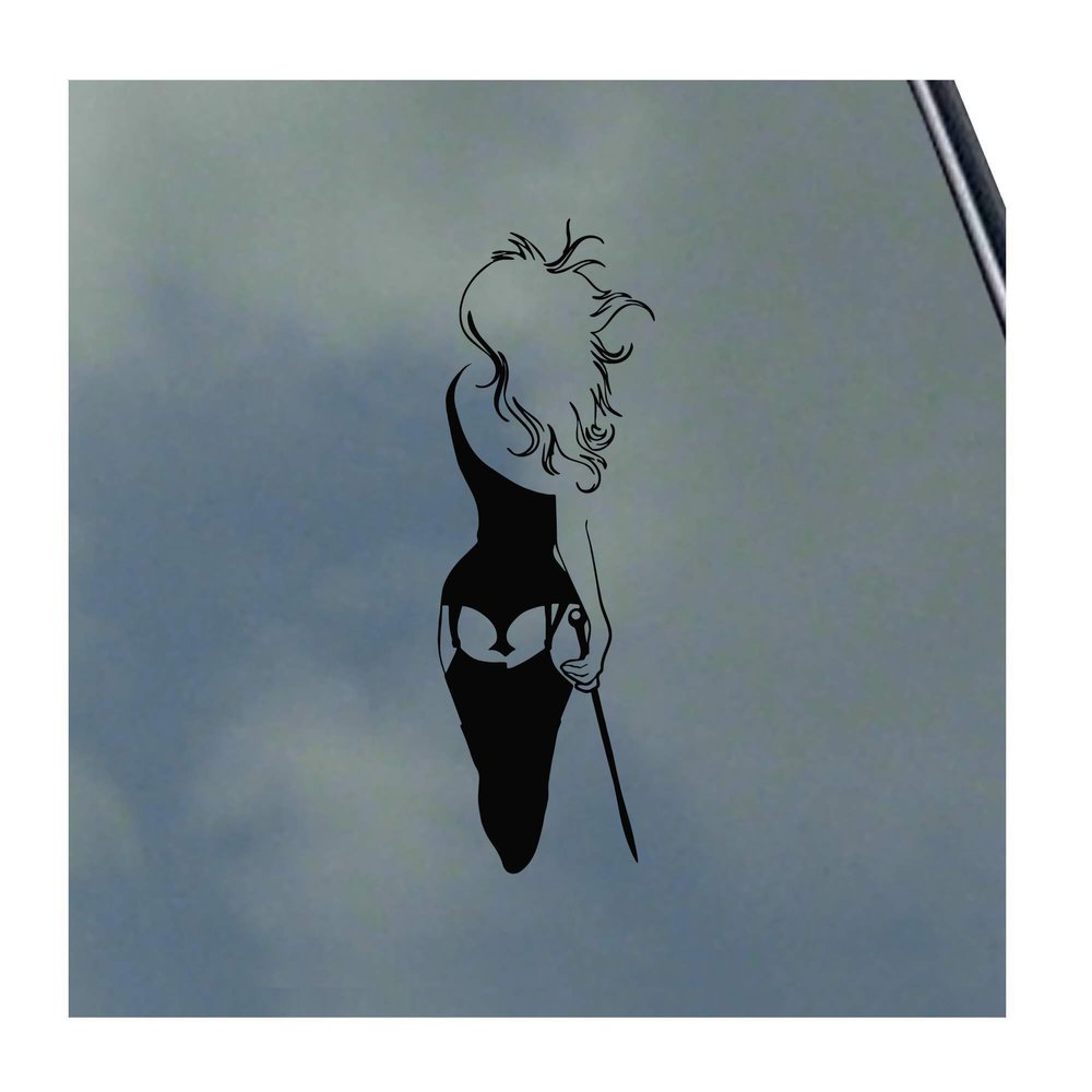 BDSM Woman with Crop Vinyl Sticker Decal S&M Kinky Love Master Slave Safe Word Kitten