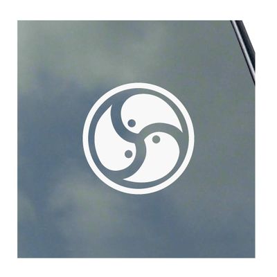 BDSM Symbol Vinyl Sticker Decal S&M Kinky Love Master Slave Safe Word