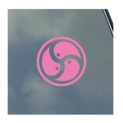 BDSM Symbol Vinyl Sticker Decal S&M Kinky Love Master Slave Safe Word