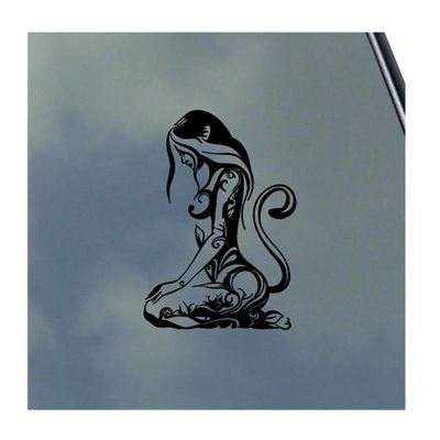 KLO Graphics BDSM Kitten Vinyl Sticker Decal S&M Kinky Love Master Slave Safe Word,Black (Face Left),3 12 x 5