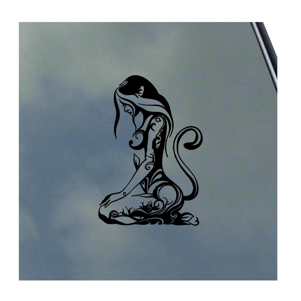 KLO Graphics BDSM Kitten Vinyl Sticker Decal S&M Kinky Love Master Slave Safe Word,Black (Face Left),3 12 x 5