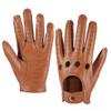 MGGM collection Mens Touchscreen Leather Driving Gloves Unlined,Camel,Large view 1