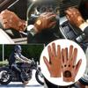 MGGM collection Mens Touchscreen Leather Driving Gloves Unlined,Camel,Large view 4