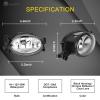 TangMiGe Fog Lights for Mercedes Benz C250 C350 CLS500 E320 E350 E550 G550 G55/G63/G65/R63/SL55 AMG GL320 GL450 GL550 ML320 ML350 ML450 ML550 R320 R500 SL500 SL600 2006-2015, 2PCS, Clear Lens view 3