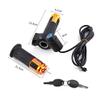 Dilwe Throttle Set, Very Linear Acceleration, Throttle with LED Screen Handle with Key for Electric 4 Colors(Gold) and Spare Parts view 2
