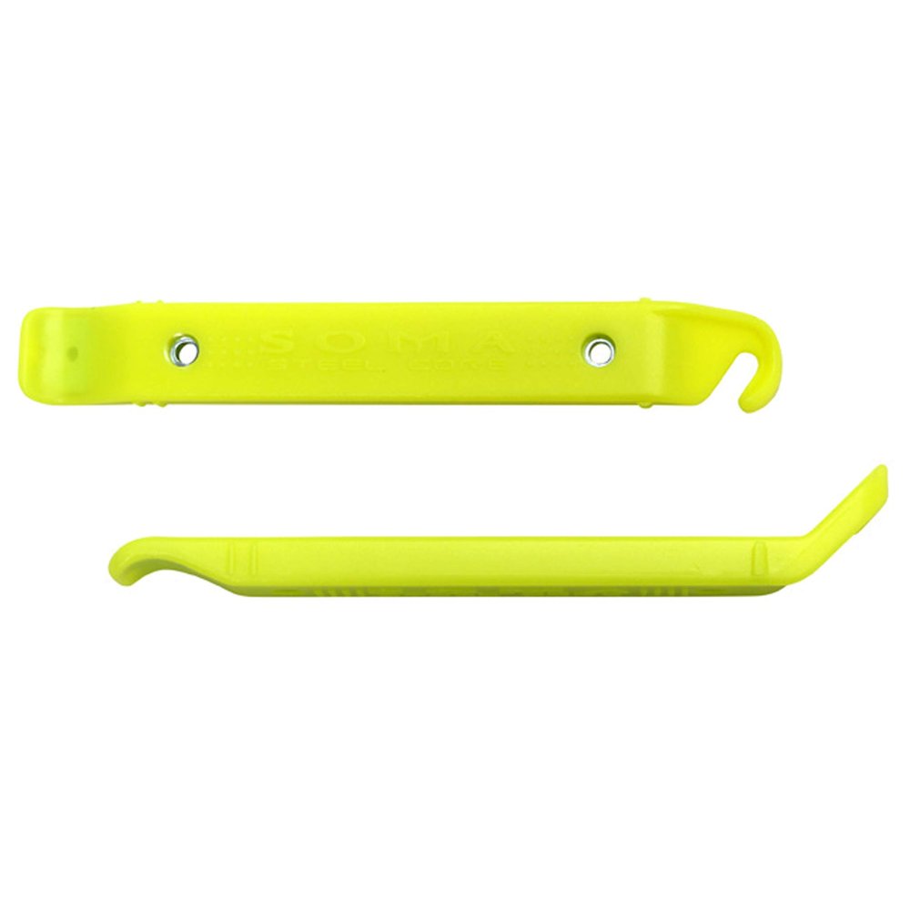 Soma Fabrications Steel Core Tire Levers - Pair (Neon Yellow)