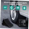 Wakauto 4pcs Heavy Duty Wheel Chock Non- Tire Stopper for Vehicles Trailers and Rvs Design Groove Indents for Maximum Grip and Stability view 3