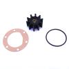 Flexible Water Pump Impeller for Jabsco 18673-0001 / for Perkins 24880194 / for Volvo 875808 897055 804696 / for CEF 500156 /for JMP 7071 Inboard Engine Motor with 2995-0000 Gasket & 18753-0125 O-Ring view 1