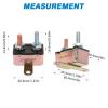 GLOSO Stud Type Circuit Breakers, Crosswise Bracket, Auto Reset (T1) - 5 Pack (20A) E512 view 2