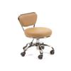 Dayton Home Office/Garden Rolling Seat (Cashmere) Pneumatic, Short Stool with Adjustable Height 13"-15", Perfect for Home Office, Gardening, Garage Mechanic, School and Lab view 1
