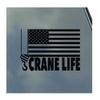 Crane Life Vinyl Sticker Decal Operator Heavy Construction view 1