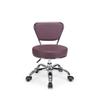 Dayton Home Office/Garden Rolling Seat (Burgundy) Pneumatic, Short Stool with Adjustable Height 13"-15", Perfect for Home Office, Gardening, Garage Mechanic, School and Lab view 3