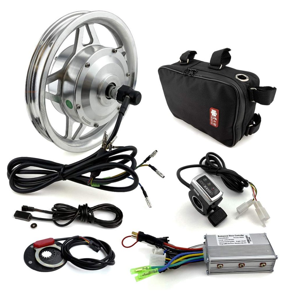 12 inch Hub Motor Bike for Front Wheel with Thumb Throttle and Pedal Assist Sensor (36V250W)