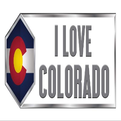 Makoroni I Love Colorado State, CAR Magnet-Magnetic Bumper Sticker 3x9 or 4x12 inc., DesF99