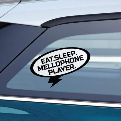 Makoroni EAT Sleep Mellophone Player Music, CAR Magnet-Magnetic Bumper Sticker 3.5x6 or 5x9 inc., DesG50