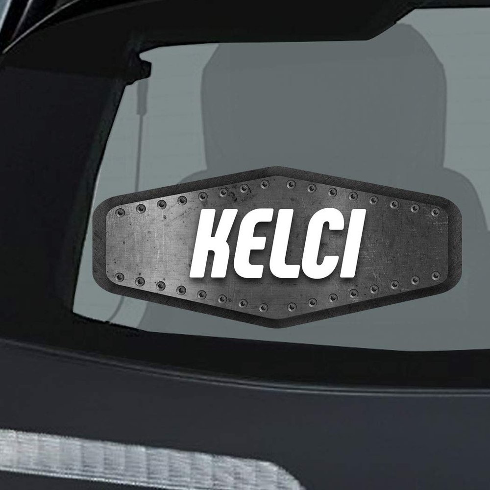 Makoroni Kelci Name, CAR Magnet-Magnetic Bumper Sticker 3.5x8 or 4.5x10 inc., DesI3