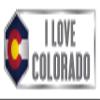 Makoroni I Love Colorado State, CAR Magnet-Magnetic Bumper Sticker 3x9 or 4x12 inc., DesF98 view 1