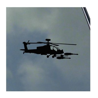 AH-64 Apache Pilot Attacking vinyl Sticker Decal Crew Marine Corps Attack Helicopter