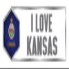 Makoroni I Love Kansas State, CAR Magnet-Magnetic Bumper Sticker 3x9 or 4x12 inc., DesG33 view 1