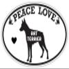 Makoroni Peace Love Rat Terrier, CAR Magnet-Magnetic Bumper Sticker 3x5 or 4.5x7.5 inc., DesG27 view 1
