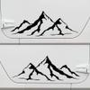 Minglewood Trading Lime - 2-Pack Mountain Scene Vinyl Decals - Camper 4x4 RV Graphics - Die Cut Stickers - Each 50w x 17.5h inches view 2