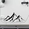 Minglewood Trading Lime - 2-Pack Mountain Scene Vinyl Decals - Camper 4x4 RV Graphics - Die Cut Stickers - Each 50w x 17.5h inches view 3