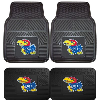 Kansas 4 Piece Heavy Duty Vinyl Car Truck Floor Mat Set